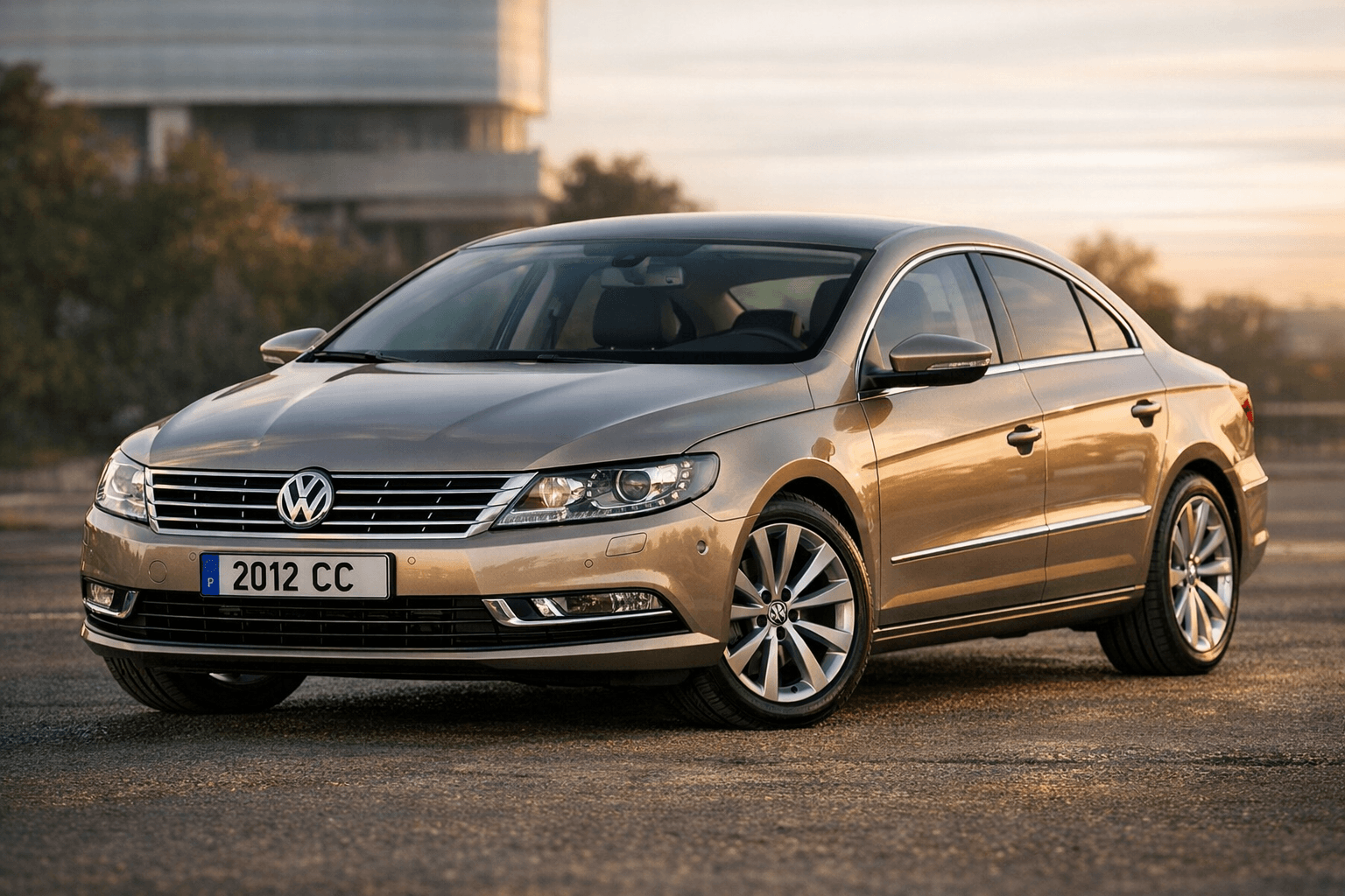 AI generated: Ultra-high-resolution, photorealistic image of a 2012 Volkswagen Passat CC 1.4 TSI 160 Carat Edition...