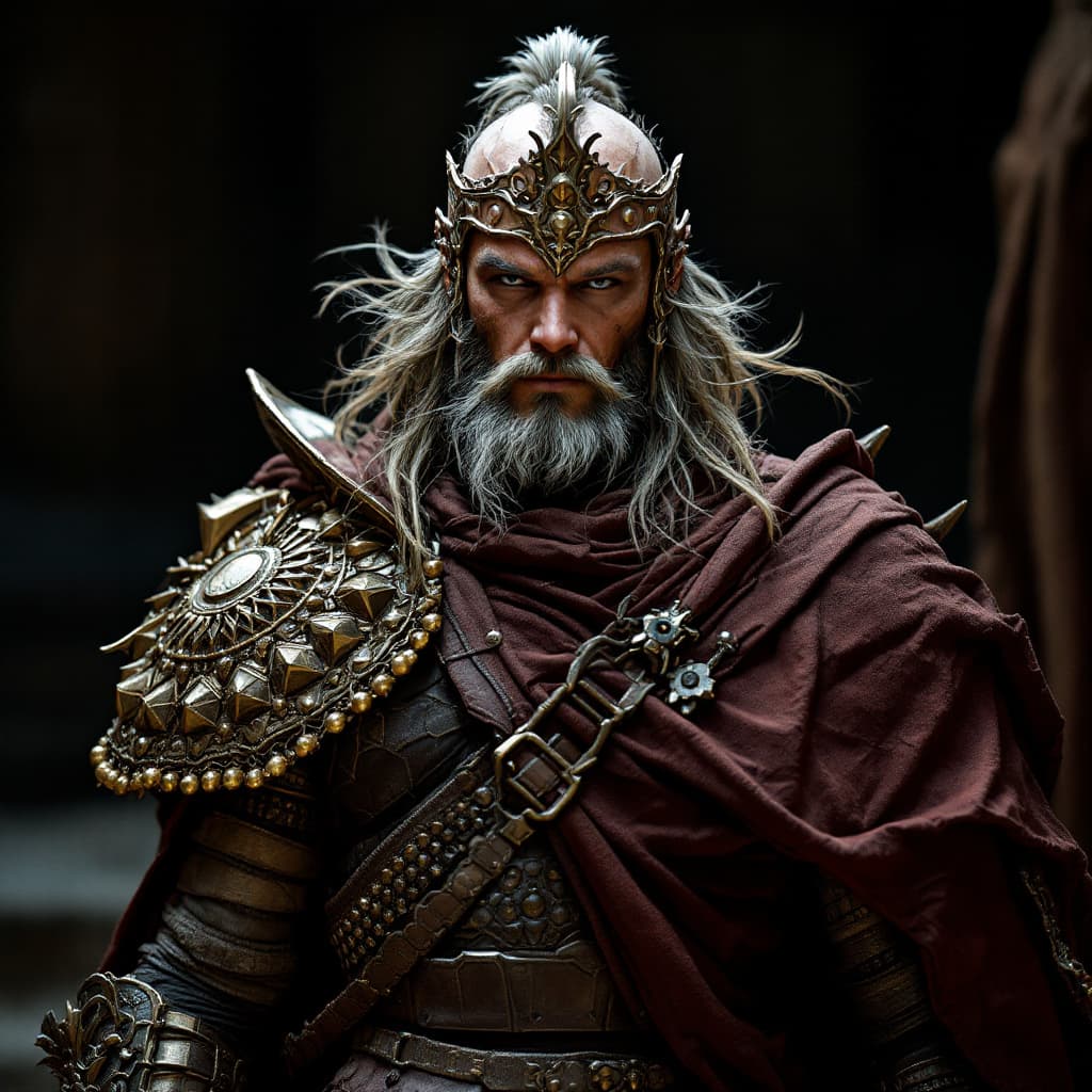 AI generated: a warrior from  DUNE-style. Hasselblad H4D 200MS Digital Camera, Mitakon Speedmaster 65mm f/1. 4 XCD...