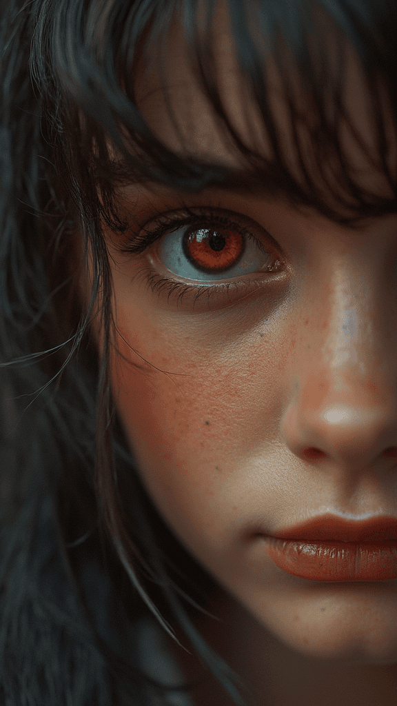 AI generated: Reborn, Wolf eye, High detail RAW color art, diffused soft lighting, shallow depth of field, exotic,...