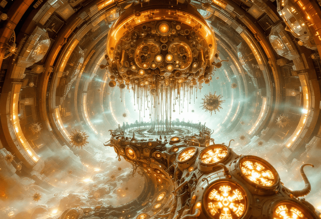 AI generated: Chrono-adaptive viral therapies harvested from forgotten Martian cryptogels are administered intrave...