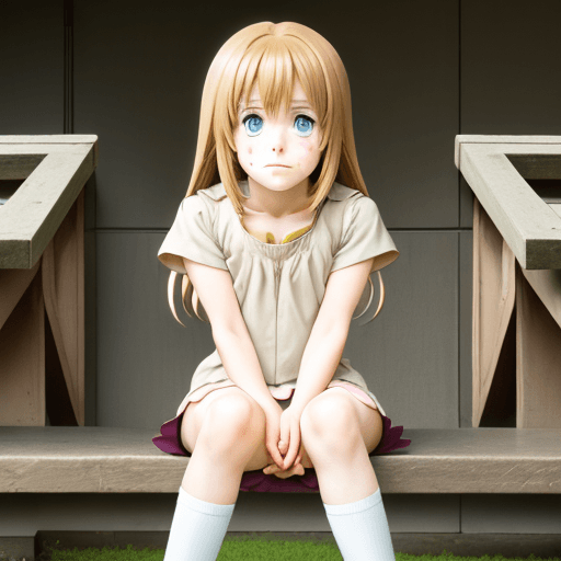 AI generated: Anime, girl sitting om face, 1boys face,
