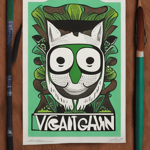 AI generated: vegan print
