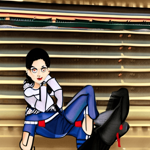 AI generated: 1 girl, beautiful Korean girl, (Cute Loose Bob hair), (wearing a cropped hoodie, capri sweatpants:1....
