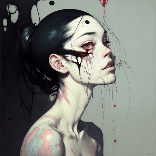 AI generated: there is ugliness in beauty, but there is also beauty in ugliness. in the style of adrian ghenie, es...