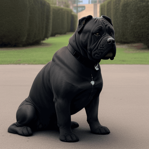AI generated: cane corso military