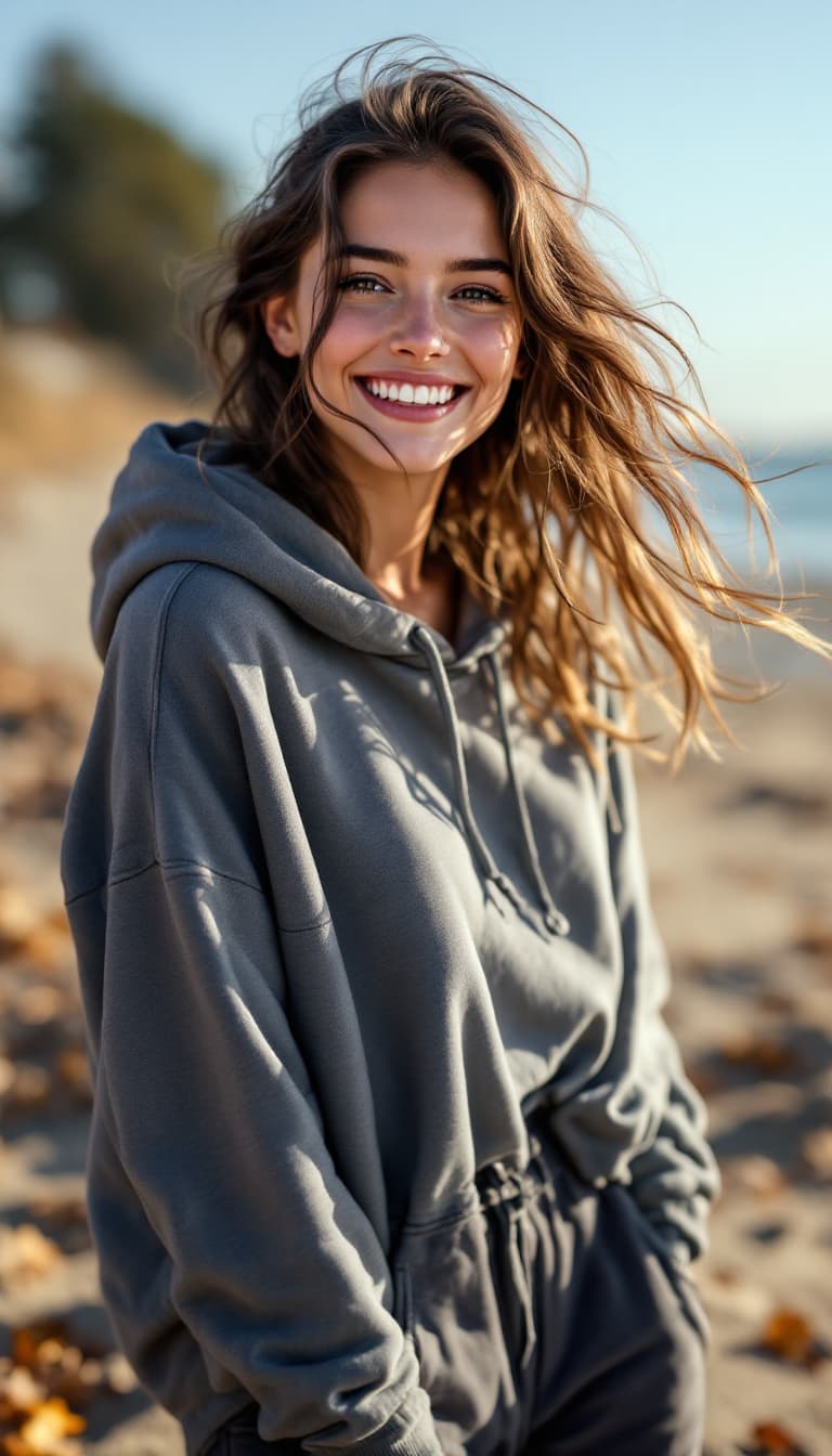 AI generated: photography, dynamic shooting, distance range, woman, upper-body, staring into the camera, enjoyable...