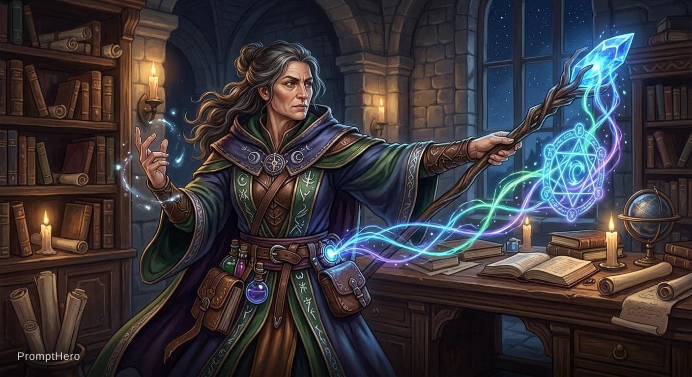 AI generated: Mage