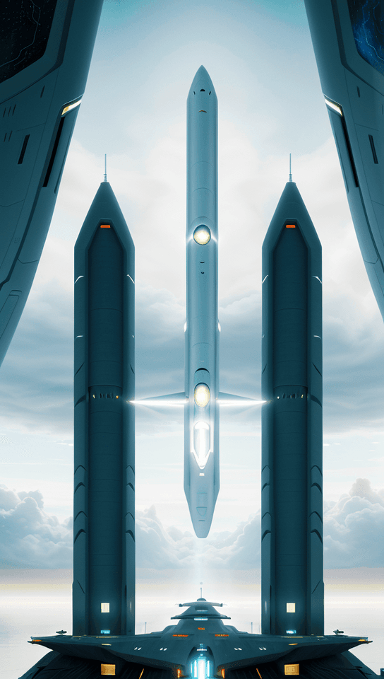 AI generated: Craft an image of a state-of-the-art interstellar explorer's vessel as it navigates the cosmos. Envi...