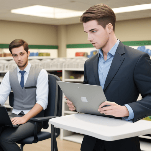 AI generated: doing class training  for sales mans retail 
