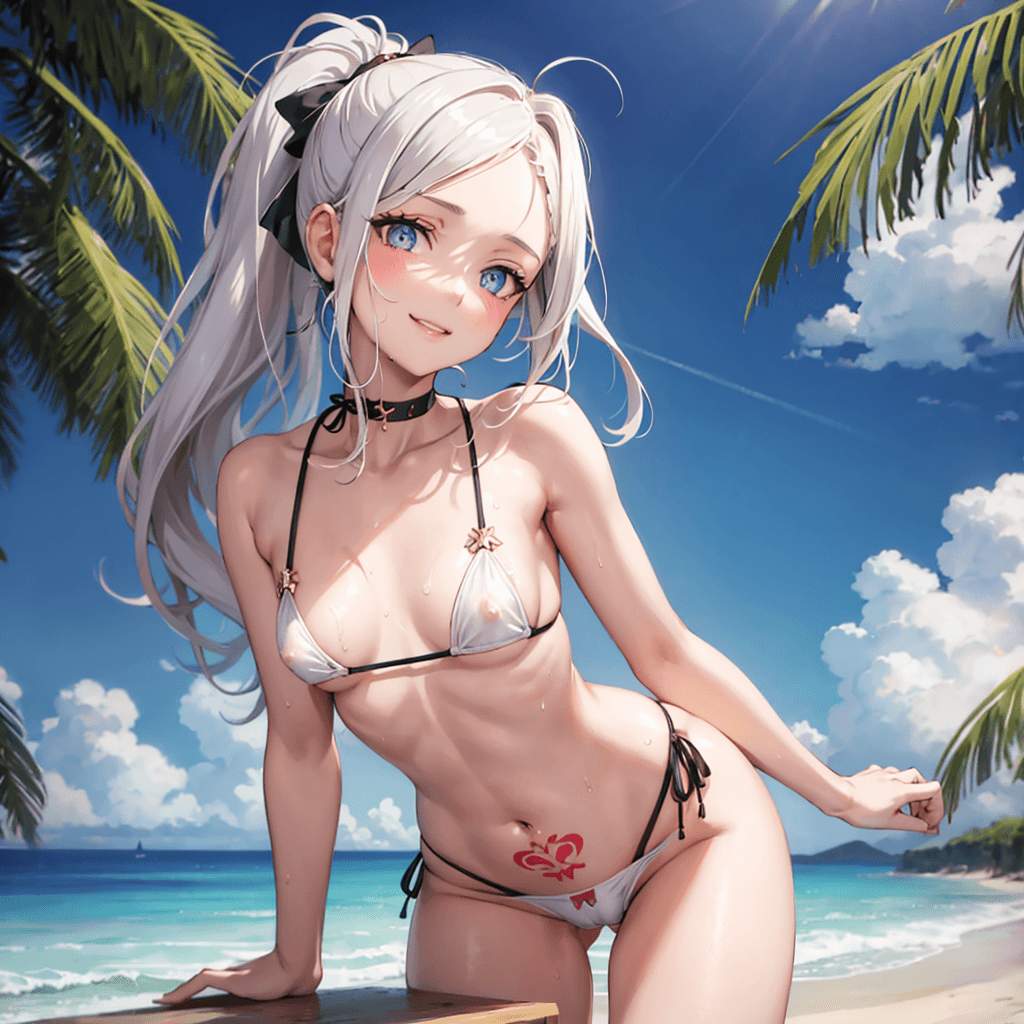 AI generated: masterpiece, best quality, ultra-detailed, realistic, CG, solo, 1girl, nsfw, small_breasts, collarbo...