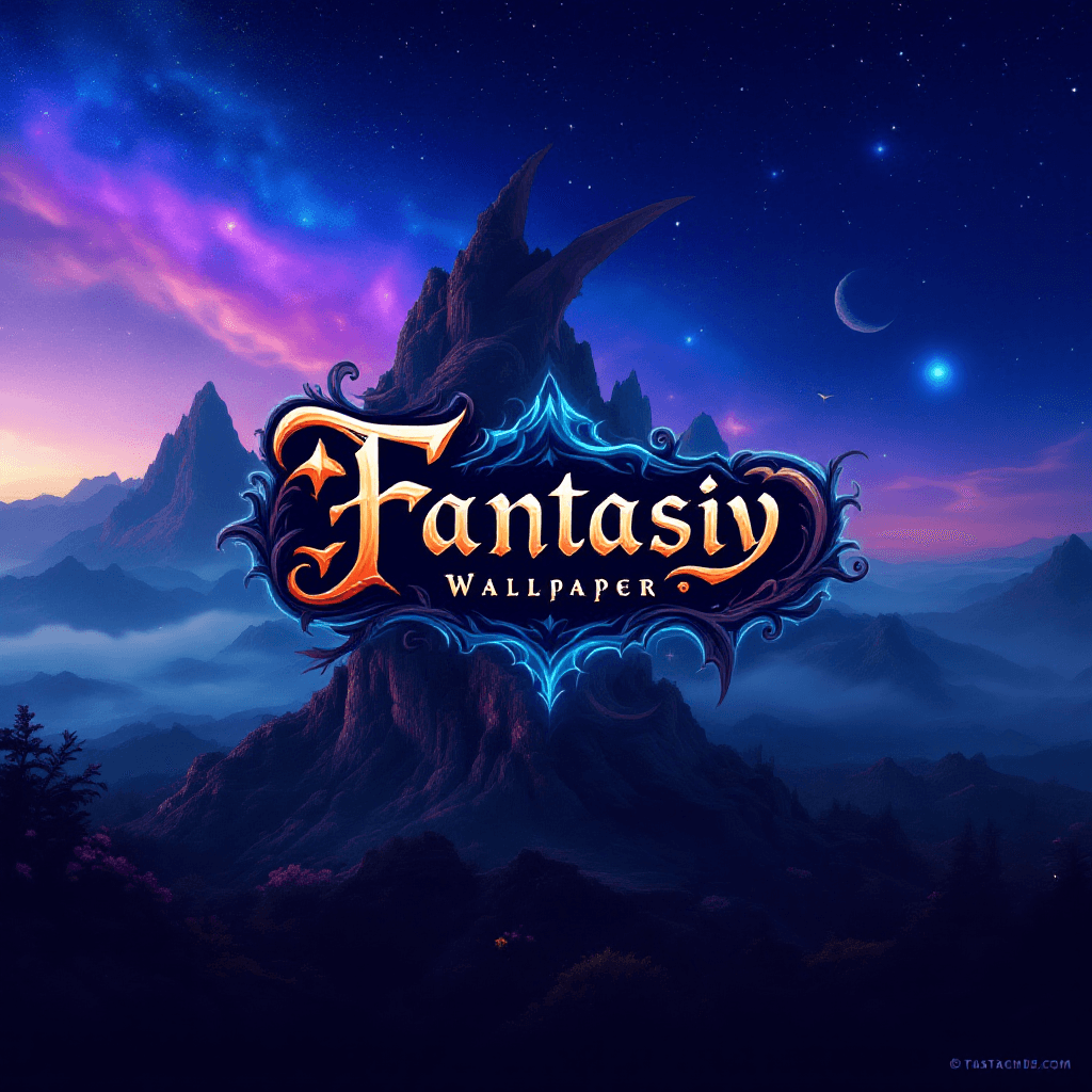 AI generated: FANTASY Logo with font "FANTASIA WALLPAPER"