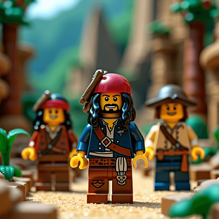 AI generated: lego jack sparrow