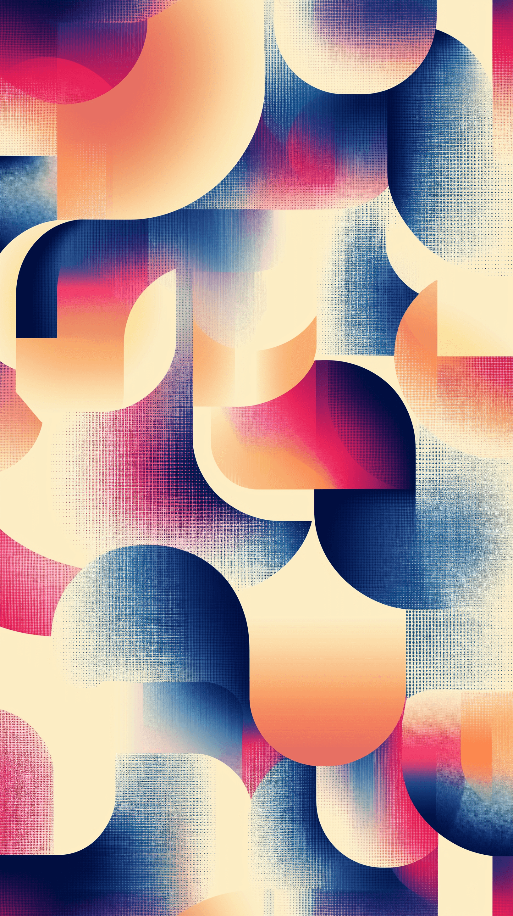 AI generated: abstract geometric pattern with intricate details, combining bold shapes and soft gradients, inspire...