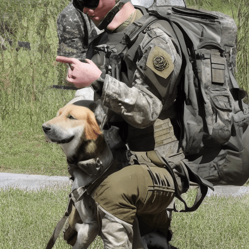 AI generated: military dog