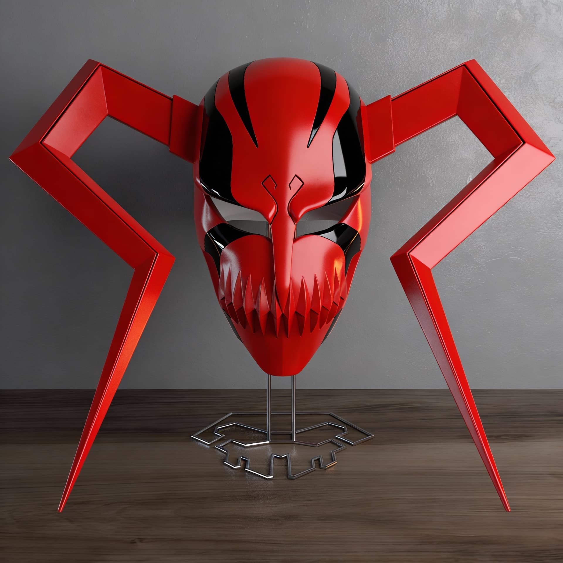 AI generated: Using Reference image 1, make all White color into Red.