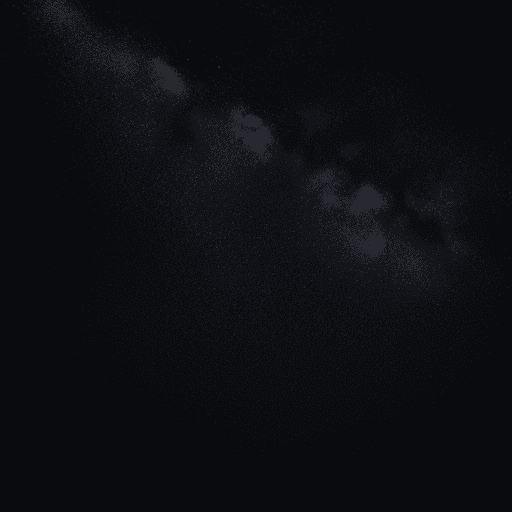 AI generated: Dark sky with shining star in the middle