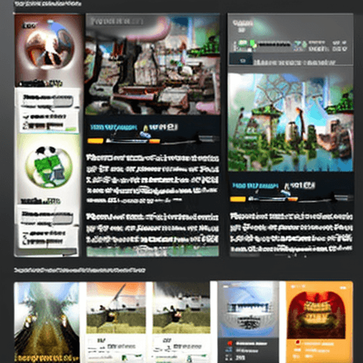 AI generated: A beautiful webiste for game design portfolio