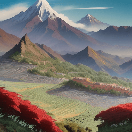 AI generated: Imagine Chile as a gallant medieval knight in the world of anime. Picture Chile transformed into a h...