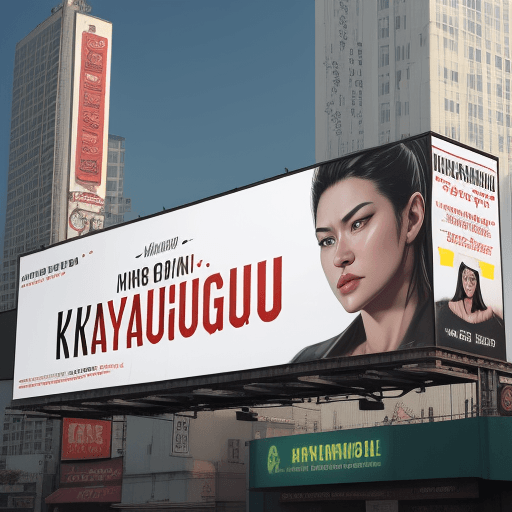 AI generated: A photorealistic billboard that mimics the Hollywood signboard with the text “KAYUAGUNG”