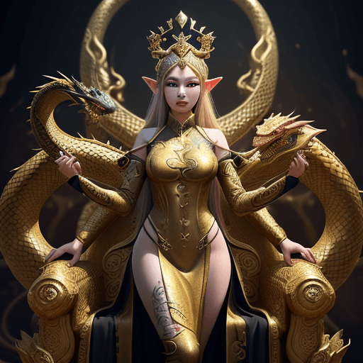 AI generated: Very beautiful elf queen with a gentle and beautiful face of Asian beauty, wearing racing girl costu...