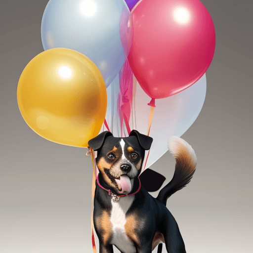 AI generated: DOG BALLON
