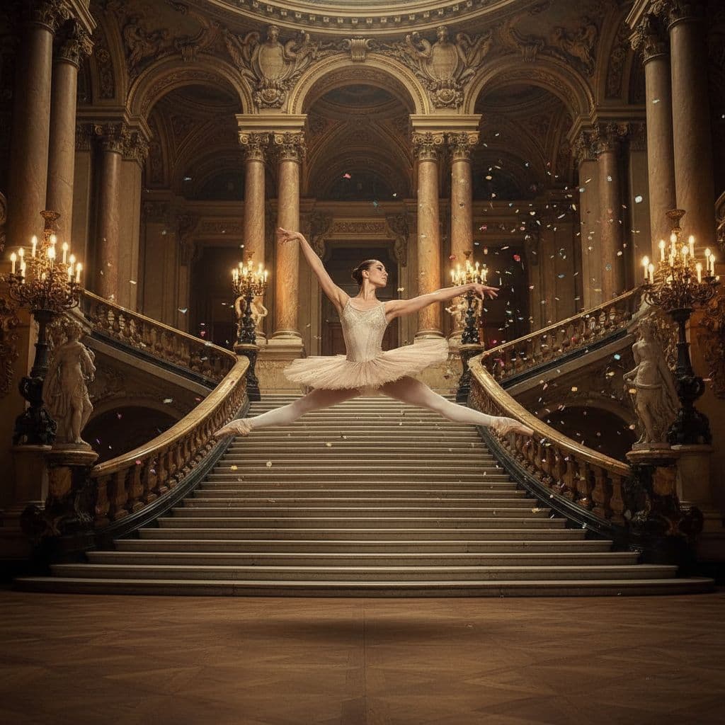 AI generated: danseuse à Opéra de Paris
