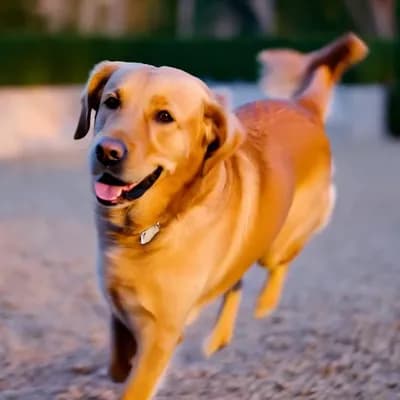AI generated video: dog playing