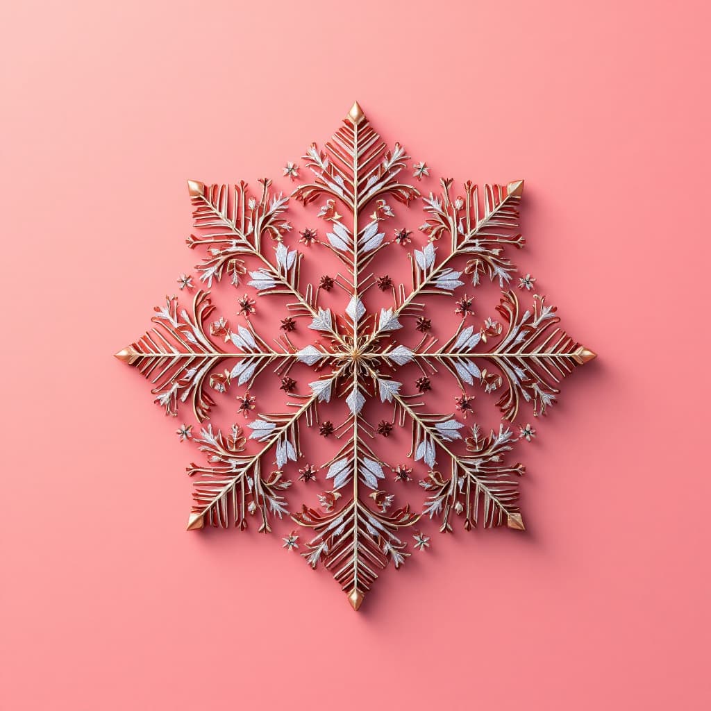 AI generated: 
a christmas decoration symmetry
