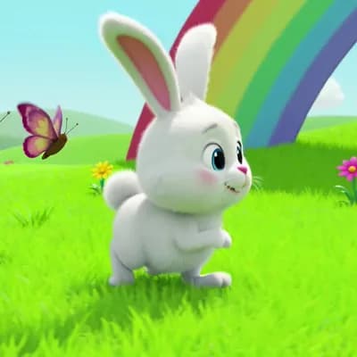 AI generated video: SCENE 1 — ONE LITTLE BUNNY

🎵 One little bunny hopping on the grass 🎵

Visual Prompt

“Cute white ...