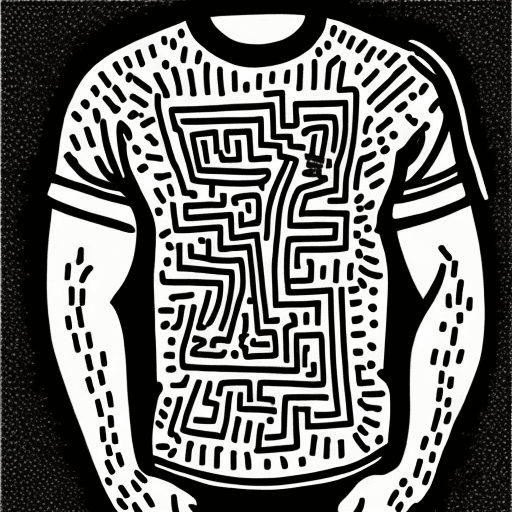 AI generated: tshirt design, simple, art by Keith Haring