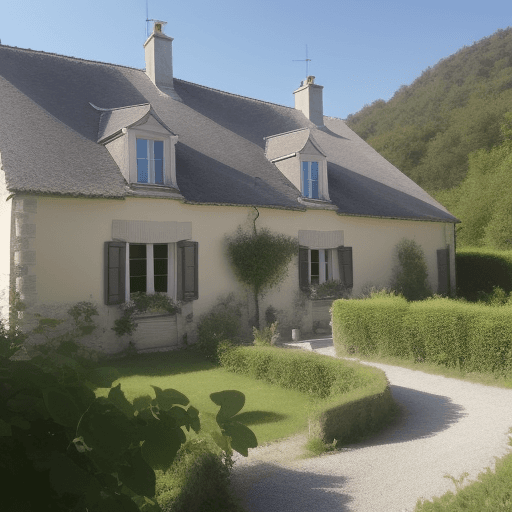 AI generated: Photo réaliste d'une vieille maison 
