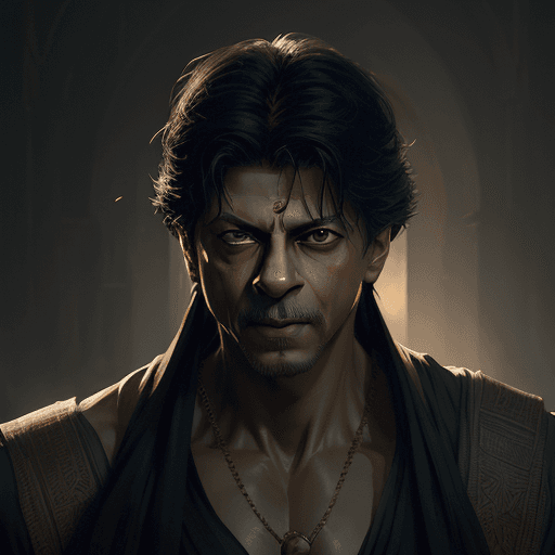 AI generated: ultra detailed beautiful painting professional portrait of Shahrukh Khan in the image of the Mummy, ...