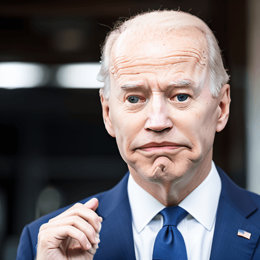 AI generated: RAW photo, joe biden wearing suit in m3gust face<lora:m3gust4-000066:1>, from side , 8k uhd, dslr, s...