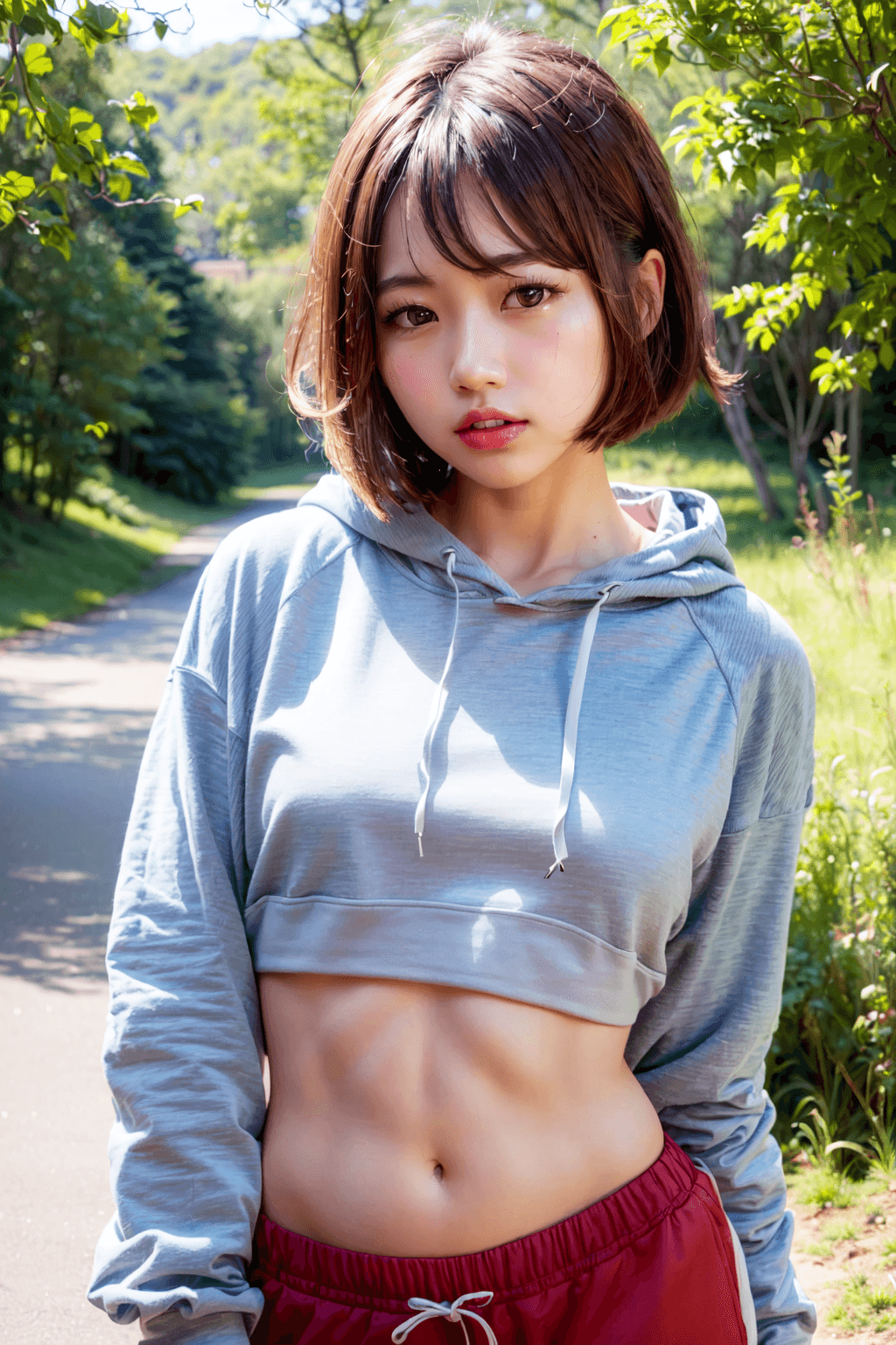 AI generated: (1 girl, full body), (beautiful Korean girl, kpop idol:1.5), (Cute Loose Bob hair:1.5), (wearing a c...