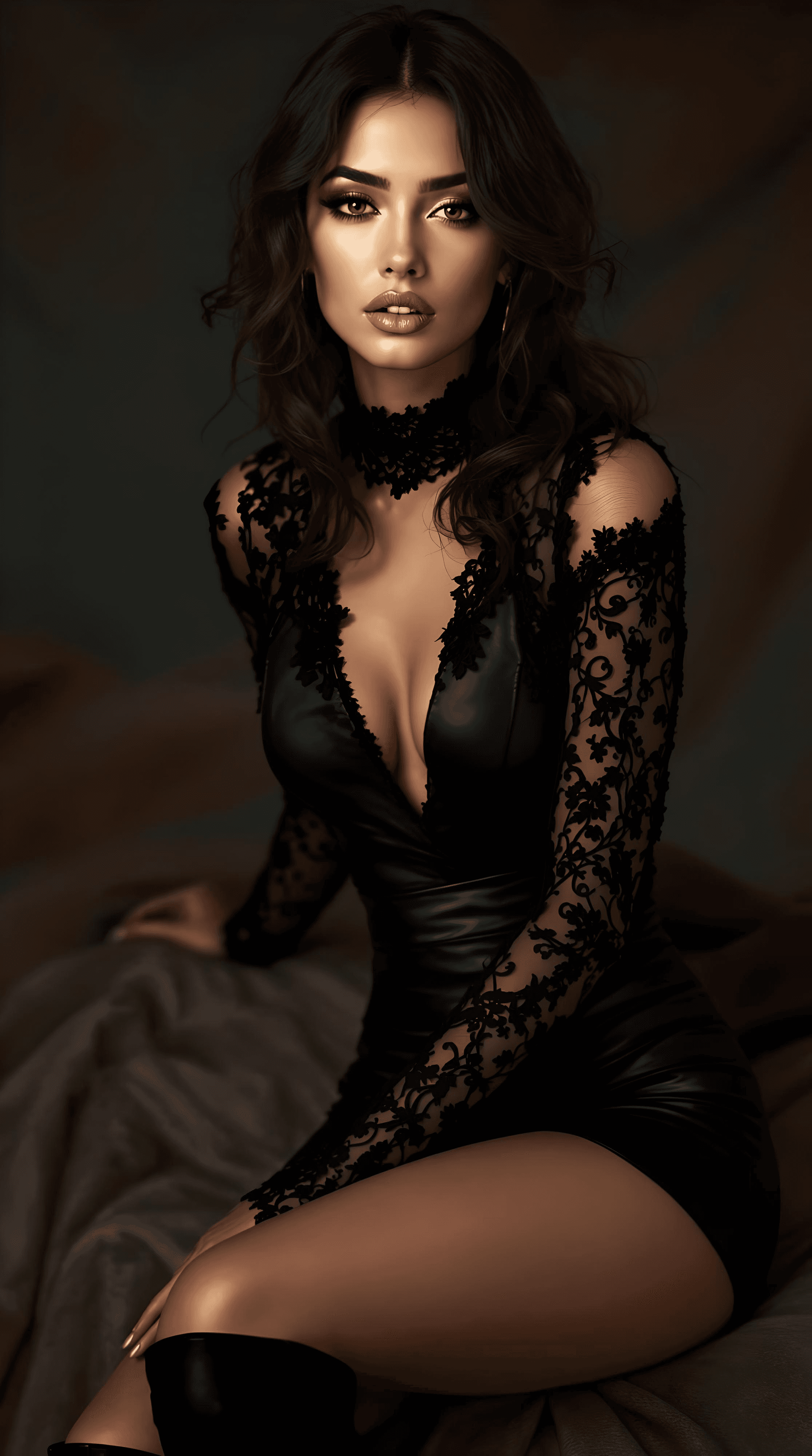 AI generated: An Award-Winning Vogue Masterpiece, Fine Art Studio Portrait Quality: Capture Pure Realism: Visual S...