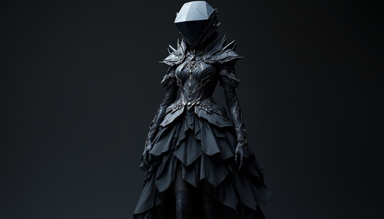 AI generated: "Image is a full-body portrait captured with a Sony A1 50.1 mb using a 200mm lens, of a model wearin...