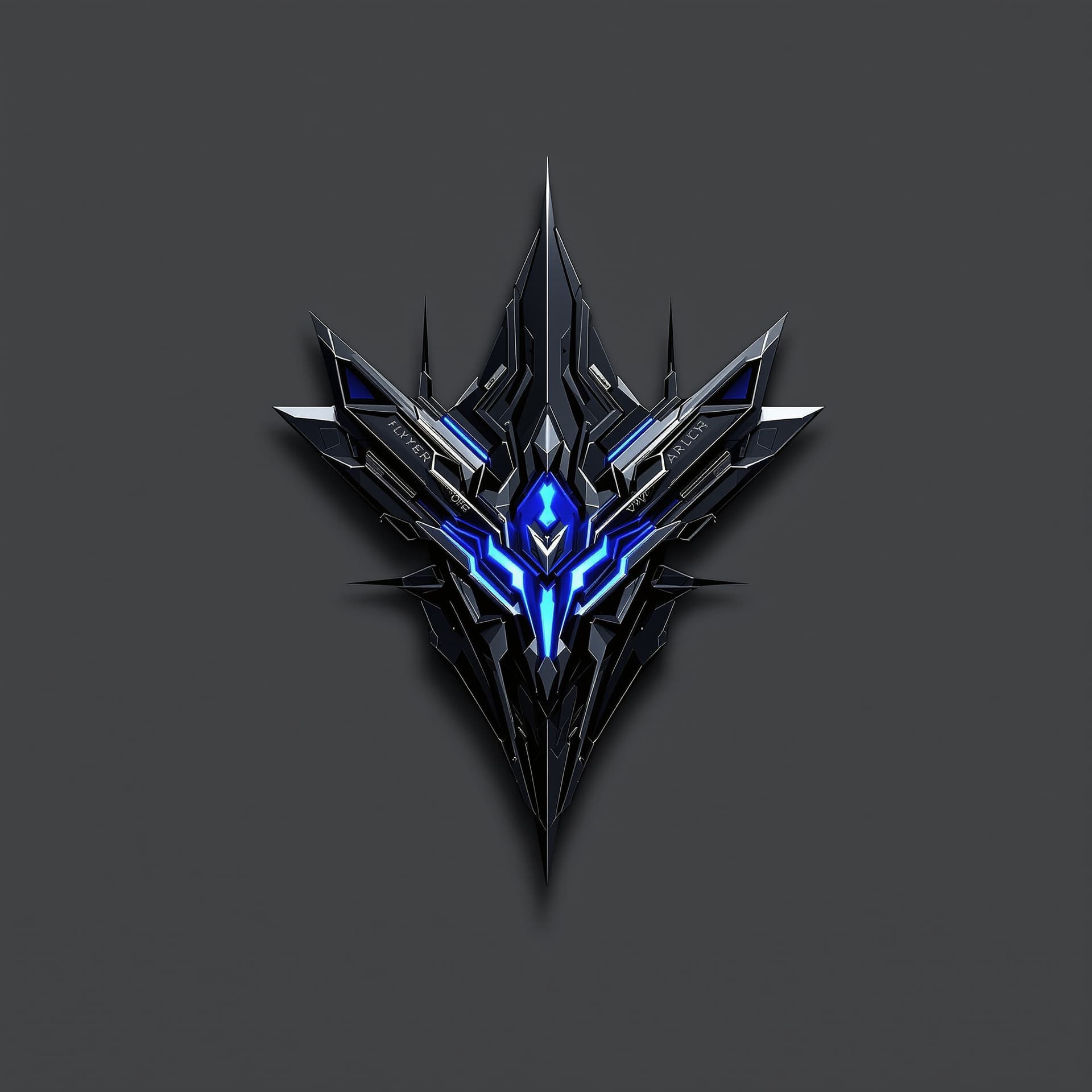 AI generated: 
---

**Prompt:**
A mysterious and elegant logo design for "Fly MB 07", combining sharp geometri...