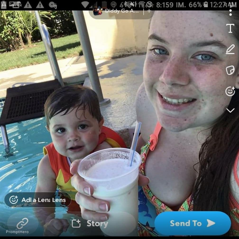 AI generated: Milk shot
