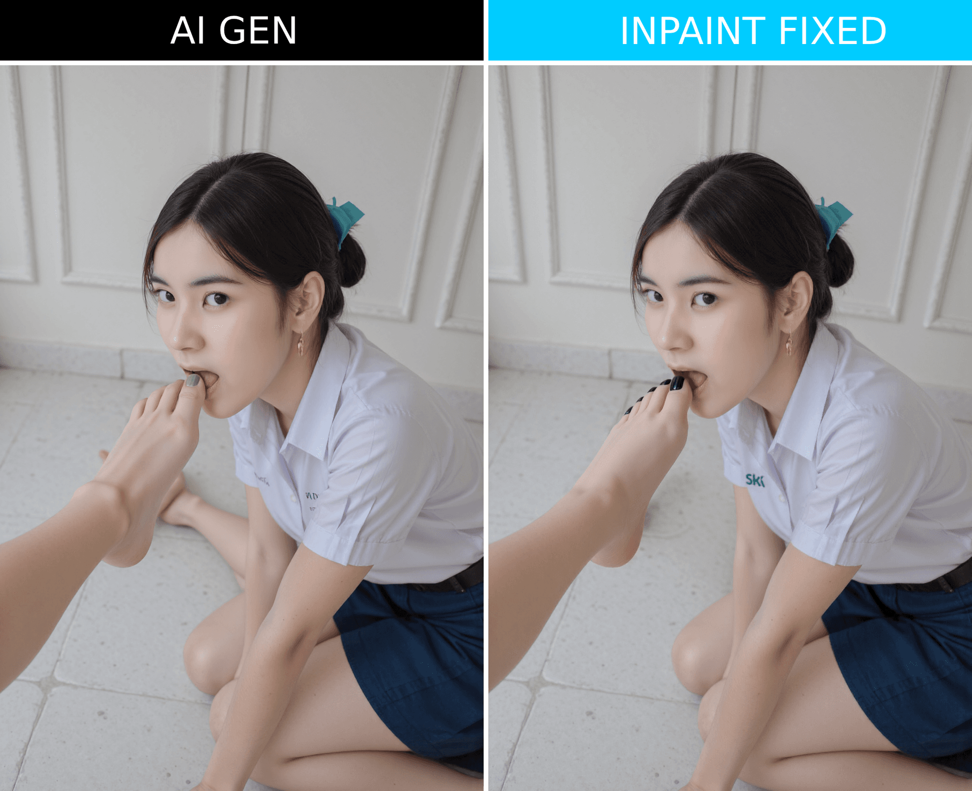 [ZIT & FLUX] Kneeling Foot Licker