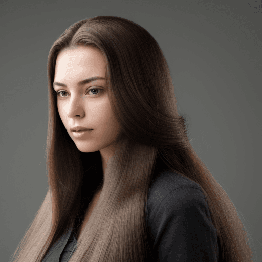AI generated: araffed woman with long hair 