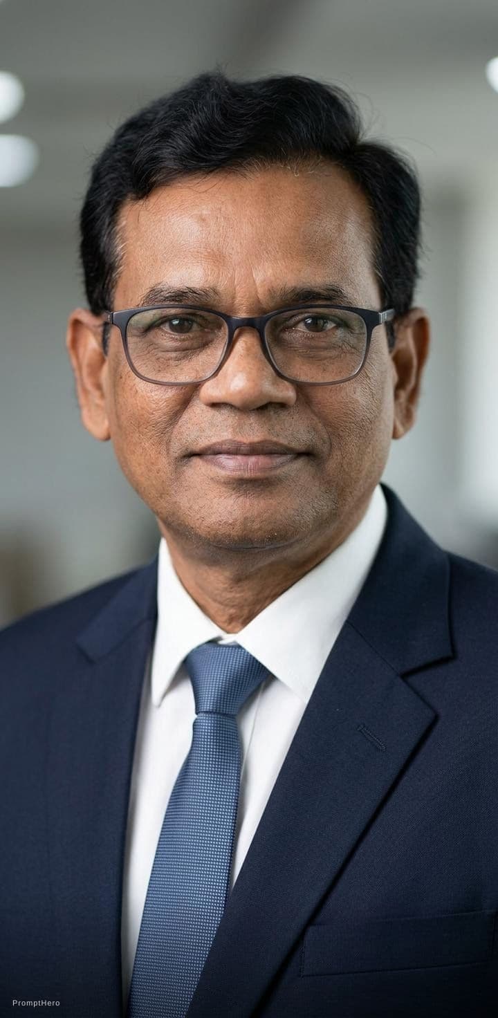 AI generated: Professional LinkedIn photo, man in a dark suit, neutral background, photorealistic, 8k --cref https...