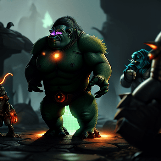 AI generated: bogtroll war with golems, secret, sneaky, devious, masters, 8k, nanites, no errors, perfect, volumet...