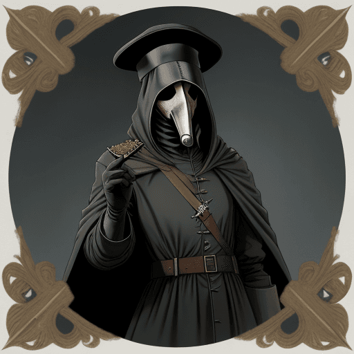 AI generated: Plague doctor as a german general