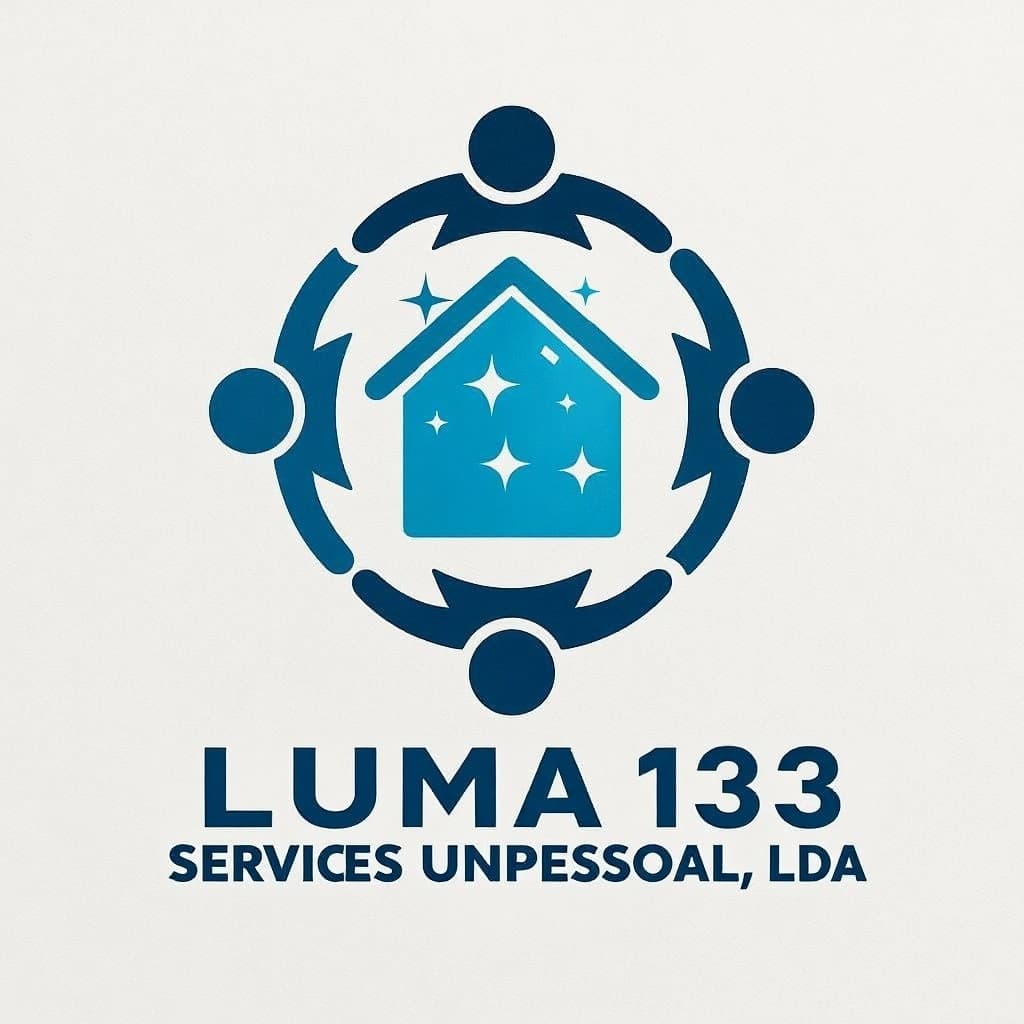 AI generated: retirar a vasoura da imagem, alinhar e acrescentar no texto a descrição de : LUMA 133 SERVICES UNIPE...