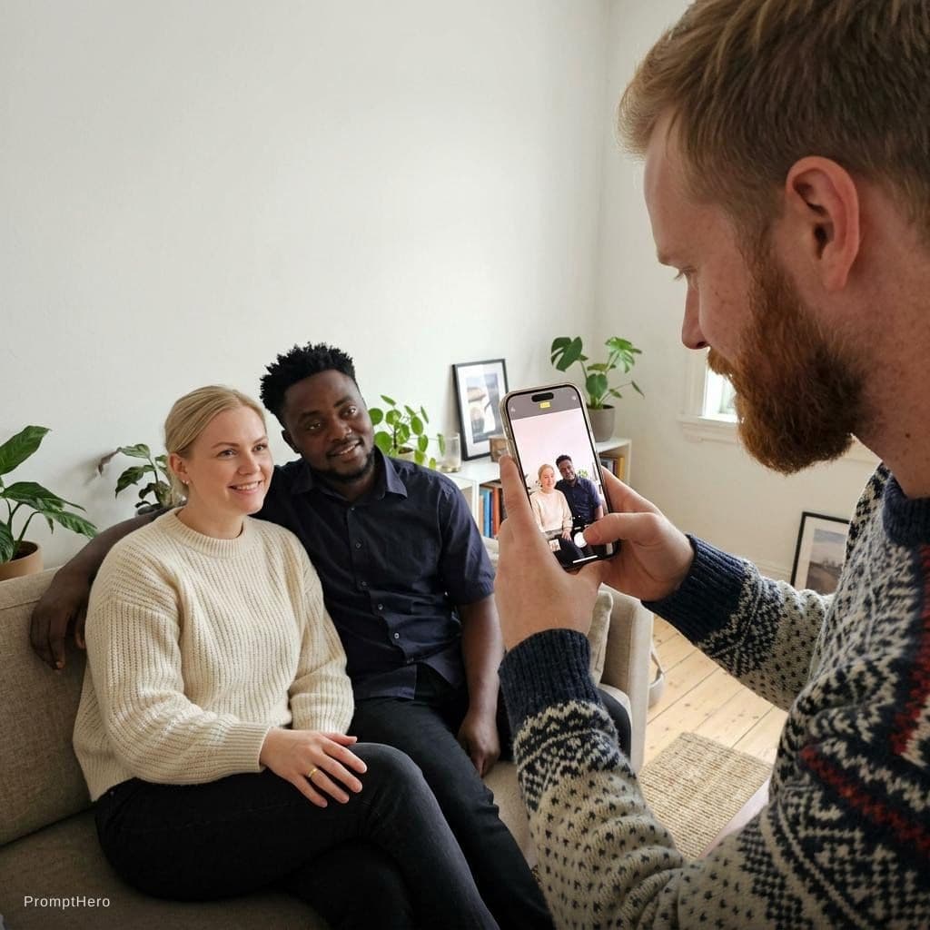 AI generated: blonde woman [wife] with ring is safe   with a black-skinned half man [bull] on near her and another...