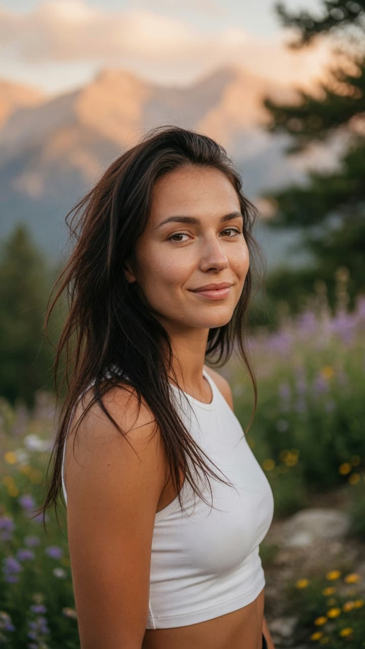 AI generated: Ultra-realistic photography of a beautiful athletic 20 year old Eastern European woman with tousled ...