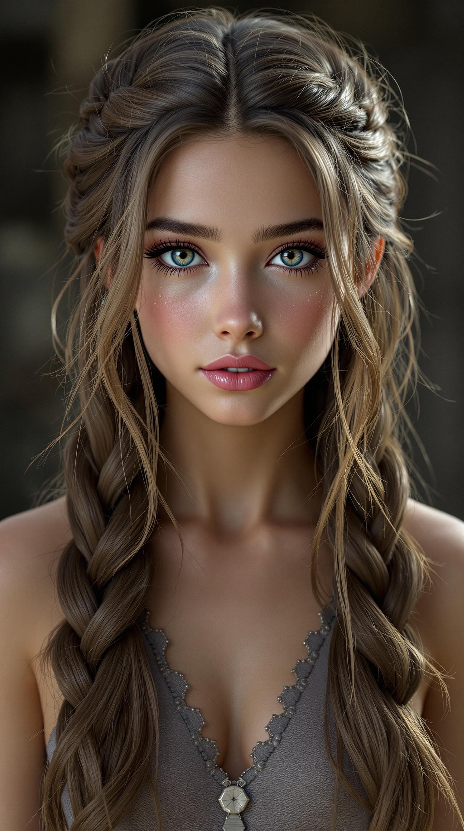 AI generated:  a professional photo of a exceptionally beautiful girl in the world (12 year old) Elle in a highly ...