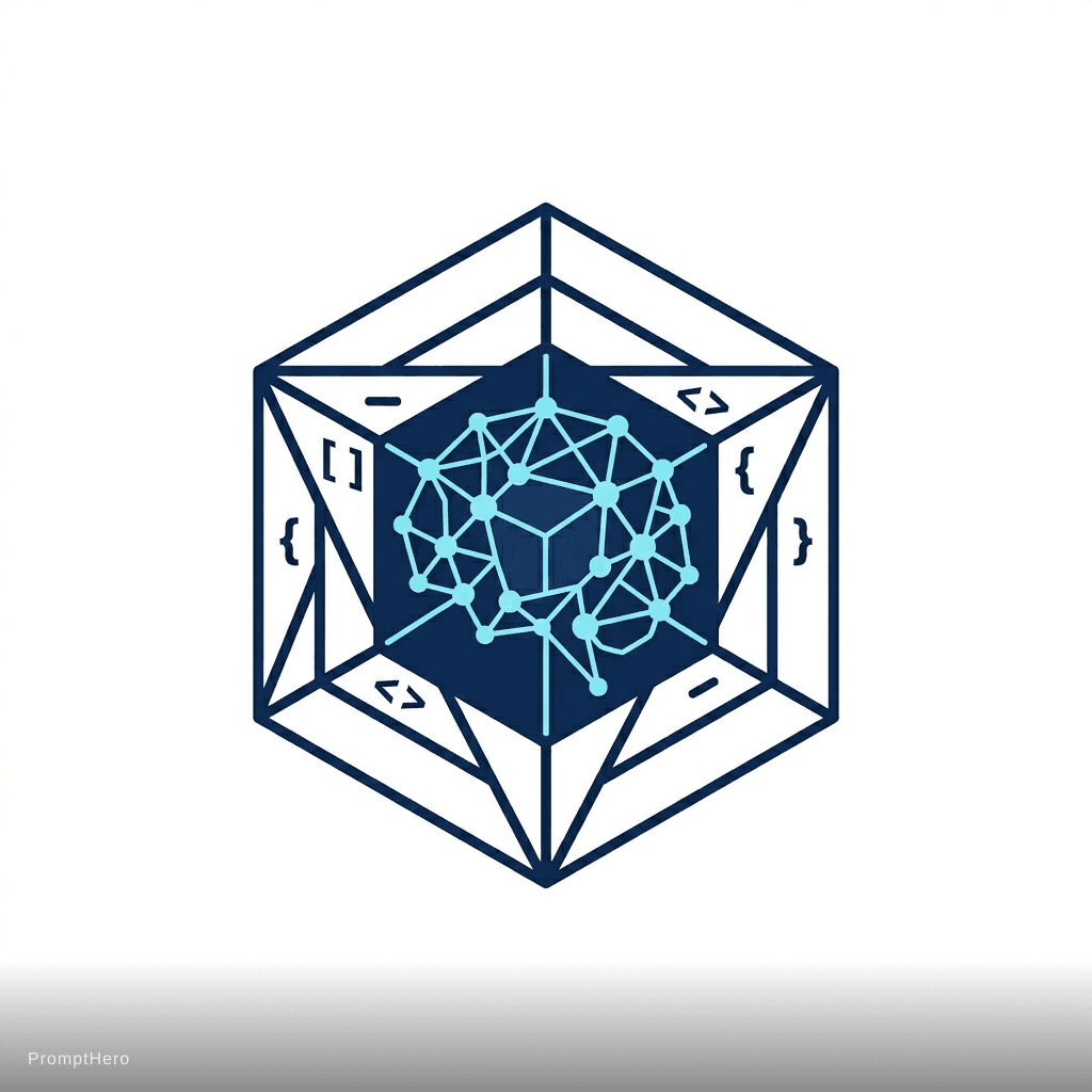 AI generated: AI LOGO CUBE CODE
