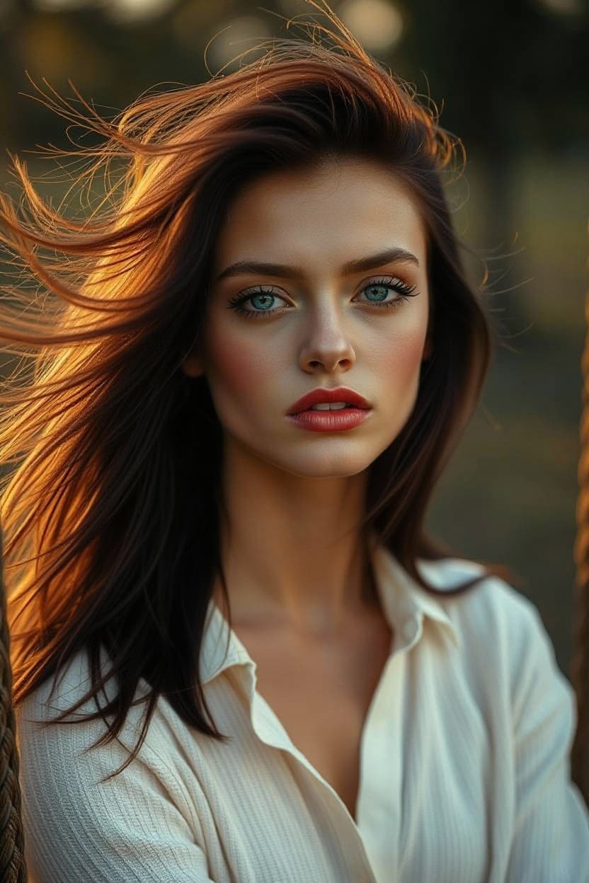 AI generated: "Image is high resolution full-hight vertical fine art portrait, Sony A1 and 120mm lens, capturing a...
