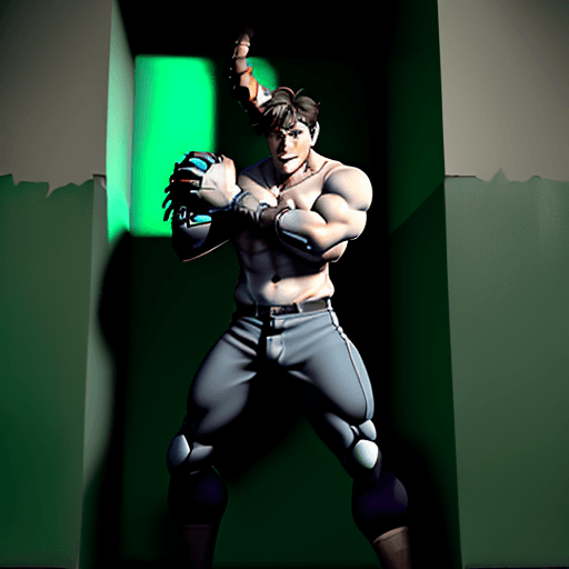 AI generated: Crumpled over drogoz leaning against a cleawall with a severely pained facial expression while cover...